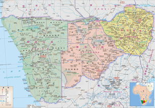 博茨瓦纳地图(博茨瓦纳的首都是哪个城市？)